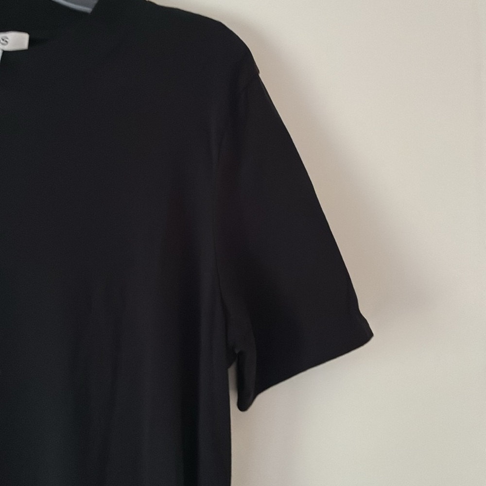 Cos black maxi t shirt dress with split hem, worn once or twice, size M - Picture 3 of 4